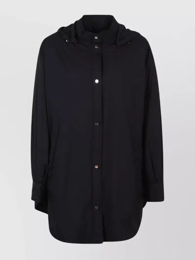 HERNO HOODED LONGLINE JACKET ADJUSTABLE CUFFS