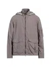 Herno Hooded Multi-pocket Jacket In Gray