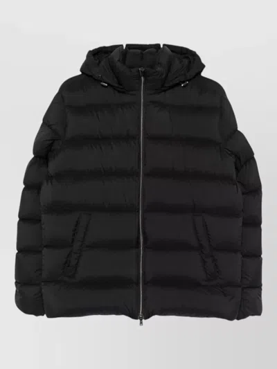 Herno Hooded Nylon Down Jacket Long Sleeves In Multi