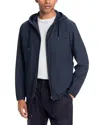 Herno Hooded Packable Bomber Jacket In Blue