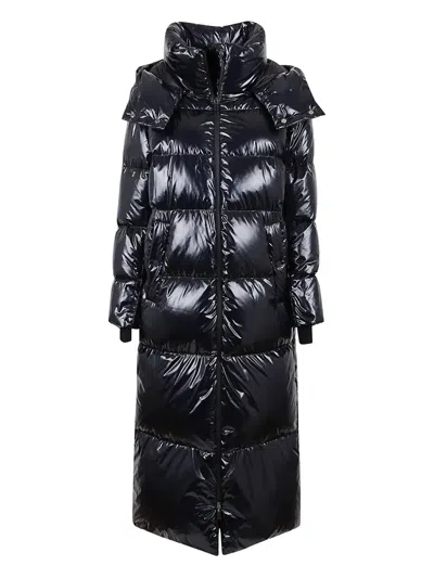Herno Hooded Padded Coat In Black