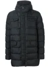 Herno Hooded Padded Coat In Black