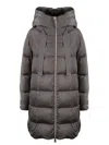 Herno Hooded Padded Coat In Black