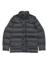 Herno Hooded Padded Coat In Gray