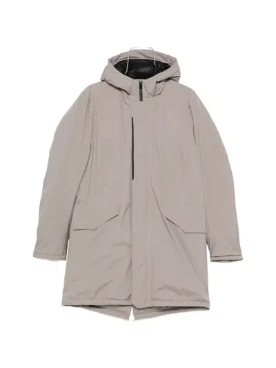 Herno Hooded Padded Coats In Gold