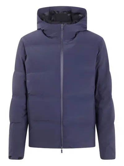Herno New Impact Hooded Short Down Jacket In Multi