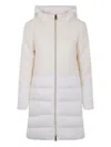 Herno Hooded Padded Jacket In White