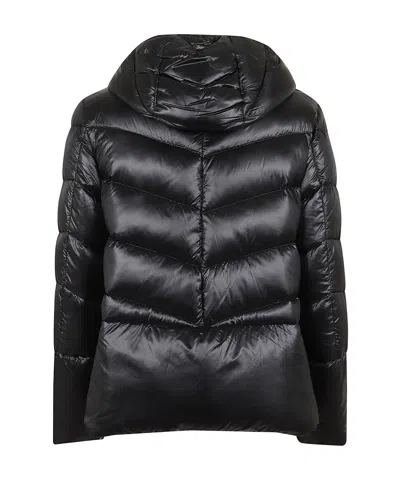 Herno Hooded Padded Jacket In Black