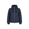 Herno Blue Polyamide Shell Jacket In Blue