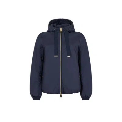 Herno Hooded Padded Jacket In Blue
