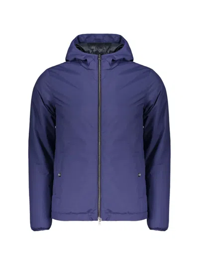 Herno Hooded Padded Jacket In Blue