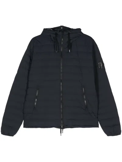 Herno Hooded Padded Jacket In Blue