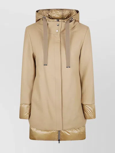 HERNO HOODED PADDED JACKET DRAWSTRING DETAIL