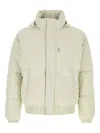 Herno Ivory Nylon Down Jacket In Gray
