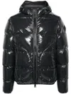 Herno Shiny Lacquer Bomber Jacket With Quilted Texture In Grey
