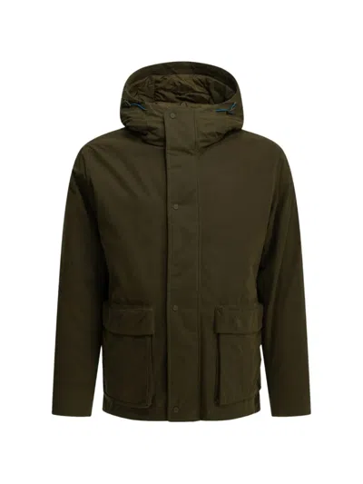 Herno Padded Parka Made Of Technical Cotton In Green
