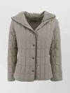 Herno Hooded Padded Jacket Long Sleeves In Neutral