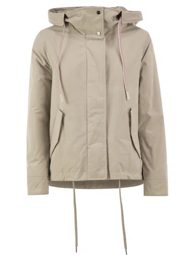 Herno Hooded Padded Jacket In Neutral