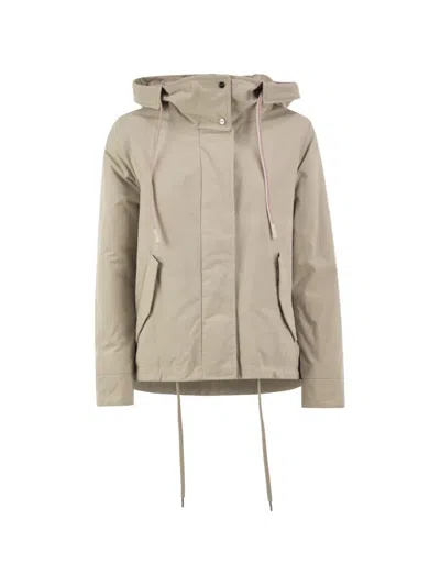 Herno Hooded Padded Jacket In Neutral