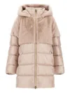 Herno Hooded Padded Jacket In Pink