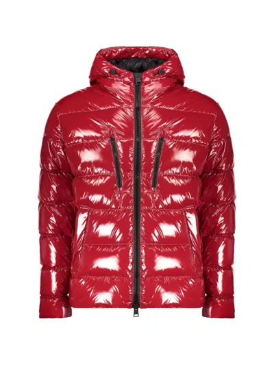 Herno Hooded Padded Jacket In Red