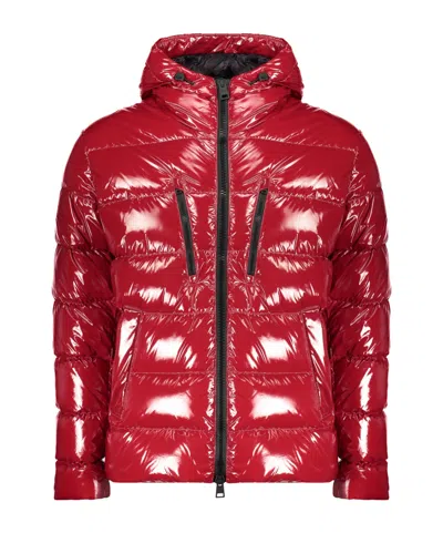 Herno Hooded Padded Jacket In Red
