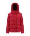 Herno Hooded Padded Jacket In Red