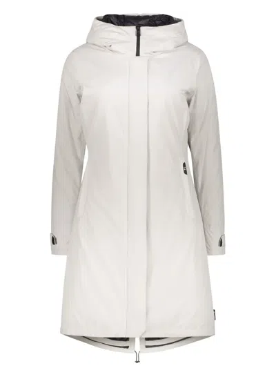 Herno Hooded Padded Jacket In White