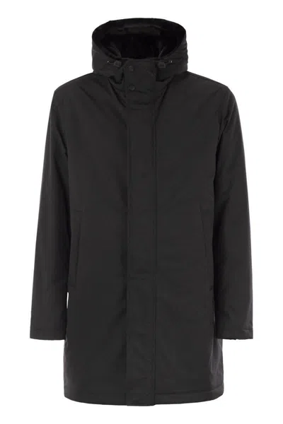 Herno Three-quarter Coats In Black