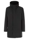 Herno Three-quarter Coats In Black