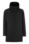 Herno Technical Fabric Parka In Black