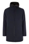 Herno Parka With Hood In Blue