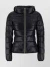 Herno Hooded Padded Quilted Down Jacket In Black