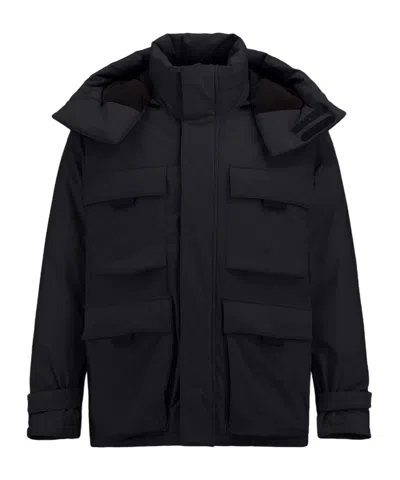 Herno Hooded Padded Ski Jacket In Black