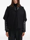 Herno Hooded Padded Sleeve Coat In Black