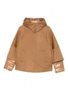 Herno Hooded Panelled Jacket In Brown