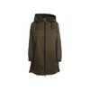 Herno Hooded Parka With Drawstring And Functional Pockets In Green