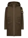 Herno Hooded Parka In Brown