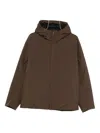 Herno Hooded Parka In Brown