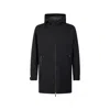 Herno Water-repellent Polyester Coat In Black
