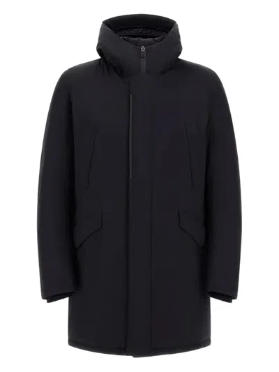 Herno Hooded Parka Down Jacket Clothing In Black