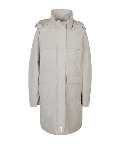 Herno Hooded Parka In Gray