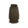 Herno Hooded Parka With Drawstring And Functional Pockets In Green