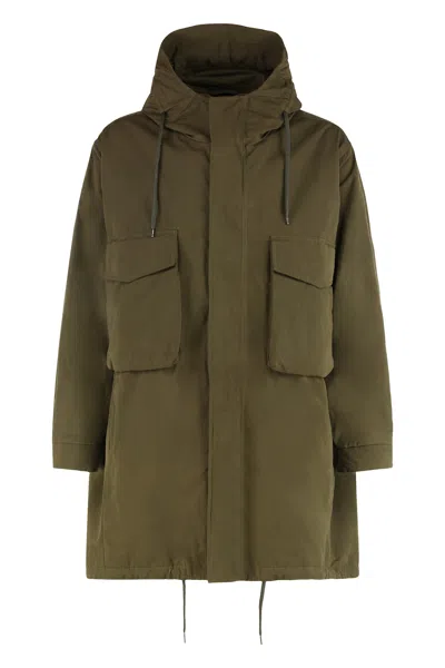 Herno Hooded Parka In Green
