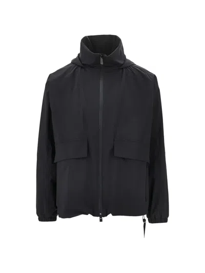 Herno Hooded Pocket Parka In Blue