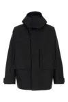 Herno Polyester Jacket With Hood And Pockets In Black