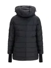 Herno Hooded Polyester Puffer Down Jacket In Black