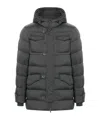 Herno Hooded Puffer Coat In Black