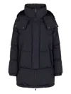 Herno Quilted Long-sleeved Cotton Jacket In Blue