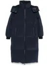 Herno Hooded Puffer Coat In Blue